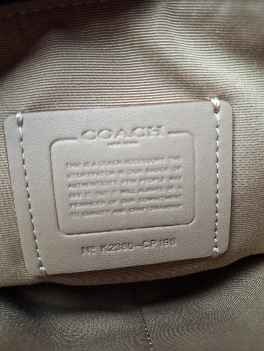 Coach Carry All Pouch NWOT